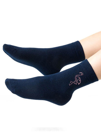 Children's girls' socks Steven Cotton Candy art.066 Navy Blue Heron