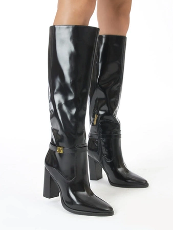 Guess Black Knee-High Boots