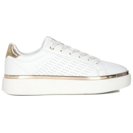 U.S.Polo Assn. Sneakersy buty damskie na platformie White Białe