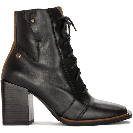 Maciejka Black Women's Lace-Up Boots