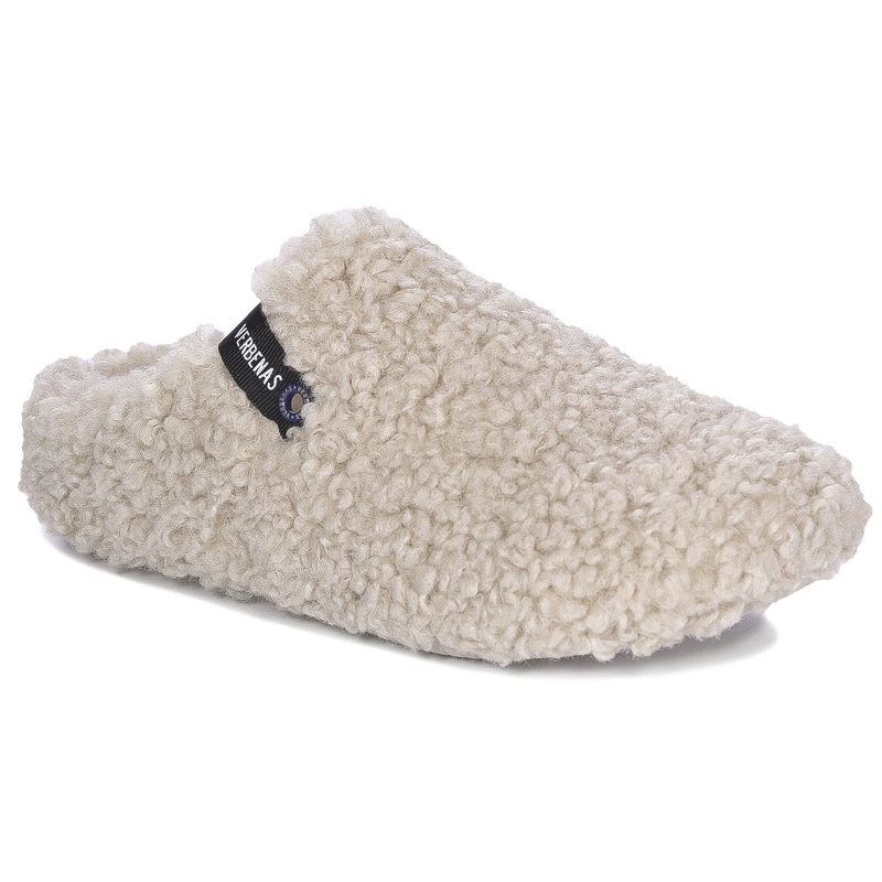 Verbenas Domowe Kapcie Damskie Ocieplane YORKCURLY-BEIGE