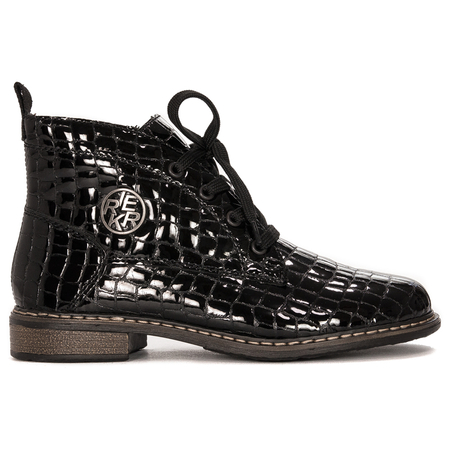 Rieker Black insulated Black leather boots
