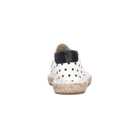 Big Star Espadryle damskie w kropki White Białe