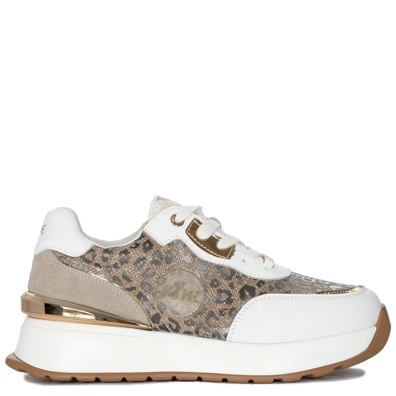 GOE Sneakersy damskie półbuty na platformie Multikolor
