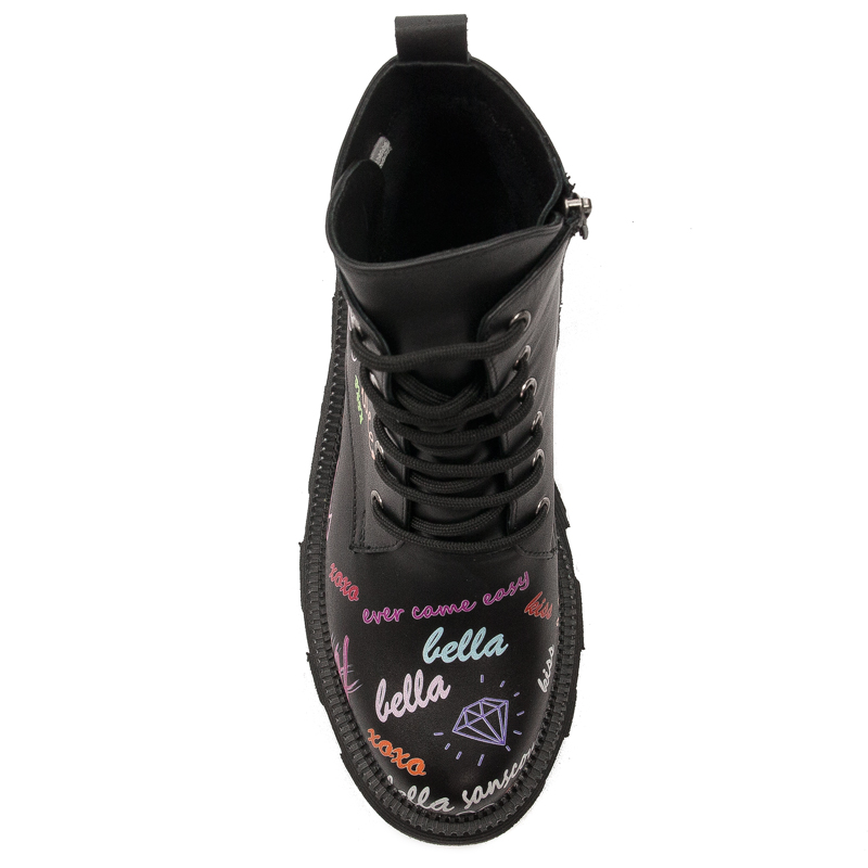 Black Venezia Black leather boots