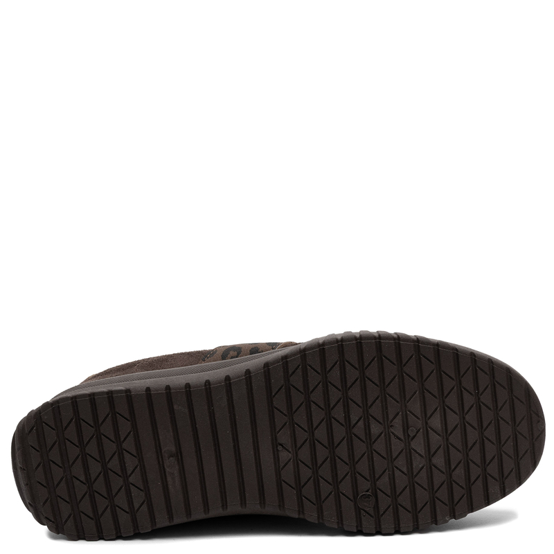 Big Star Suede Fabric Sneakers With Animal Print Brown TT274265-BROWN