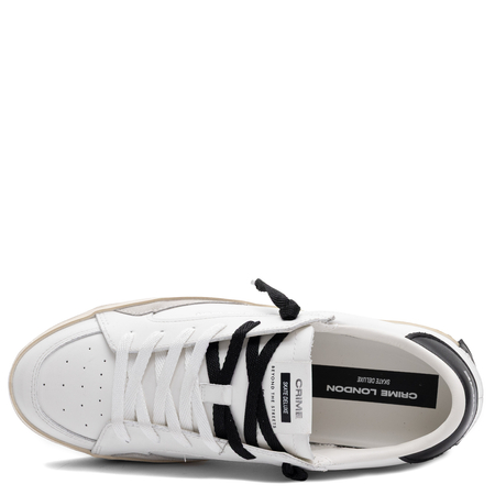 Crime London Skórzane Sneakersy SK8 DELUXE Białe 17100PP6.10