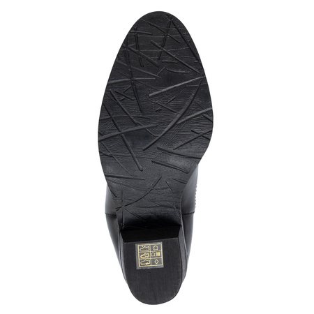 Maciejka Slip-On Chelsea Ankle Boots Block Heel Black H7168-01/00-7