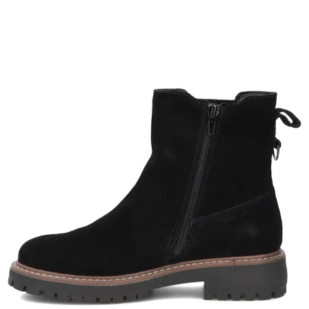 Filippo Women's Suede Leather Insulated Ankle Boots Black DBT7935-26-BLK