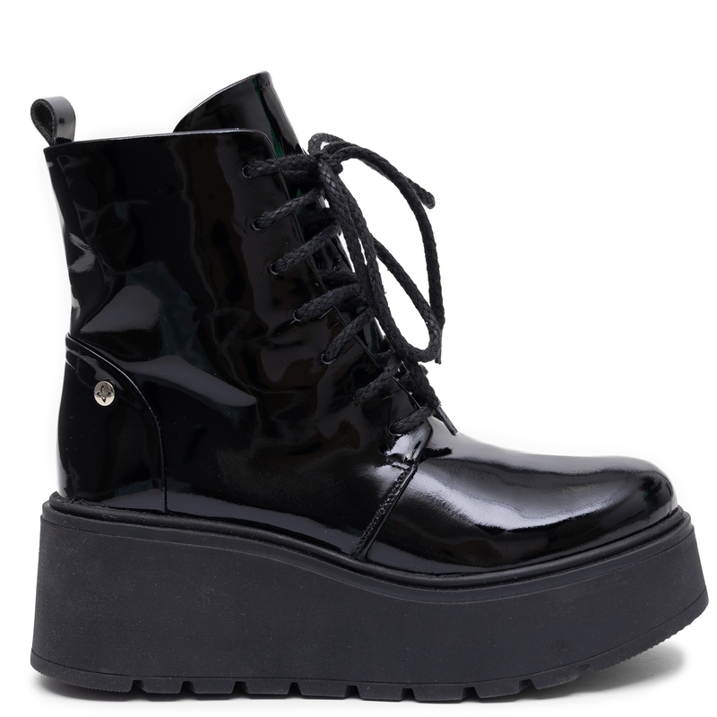 Maciejka Platform Leather Boots Black 6762W-20/00-6