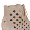 Maciejka Dark Beige Women's Lace-Up Boots