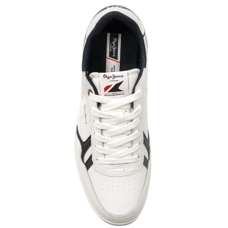 Pepe Jeans Sneakersy buty męskie Kore Britt M White Białe
