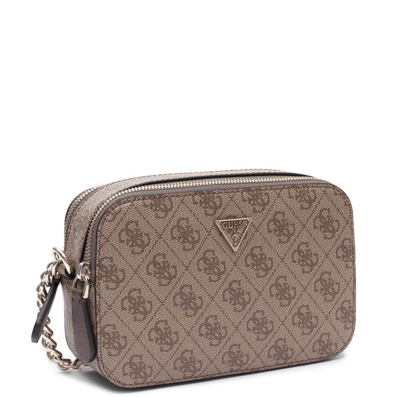 Guess Elegancka Stylowa Listonoszka Damska z Logo Beżowa HWBG9672140-LATTE