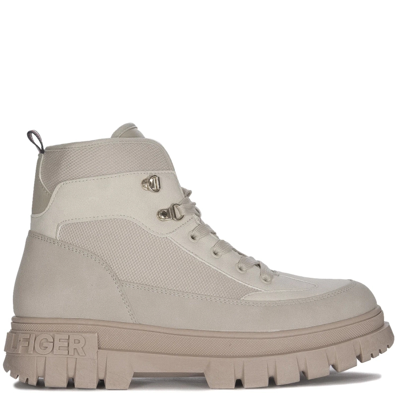 Tommy Hilfiger Women's Beige Off White Boots