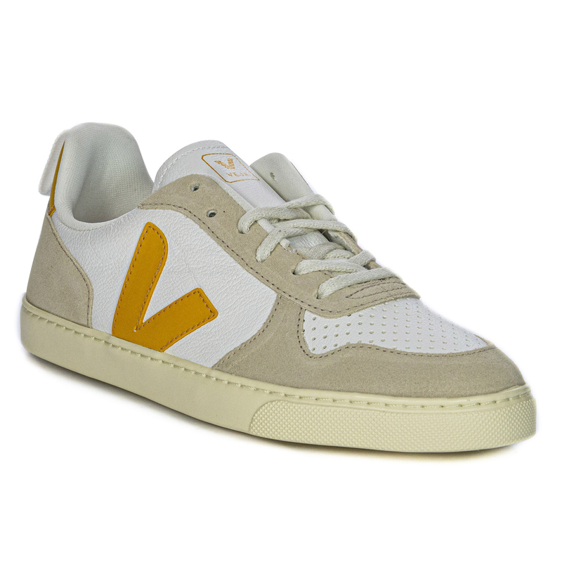 Veja Women's Leather White Uoro Almond  Sneakers