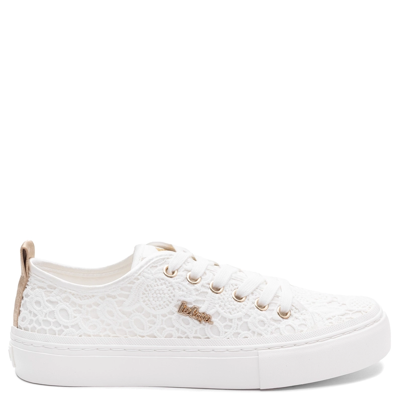 Lee Cooper Lace Platform Sneakers White LCW-26-02-4060L