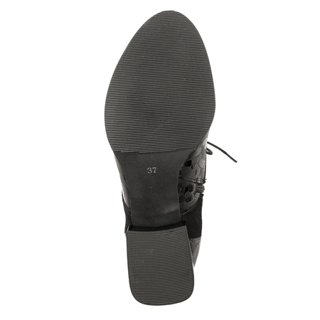 Maciejka Black Women's Lace-Up Boots