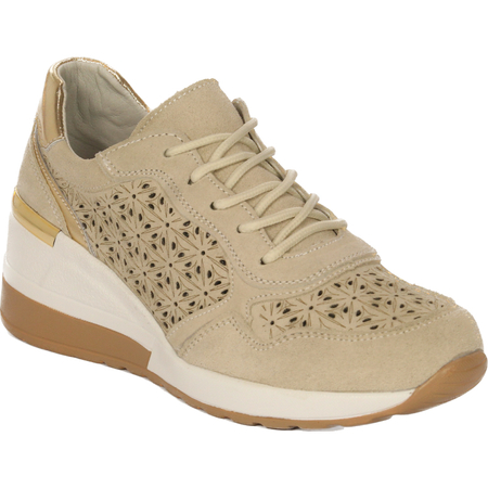 Filippo Women's Sneakers Leather Beige