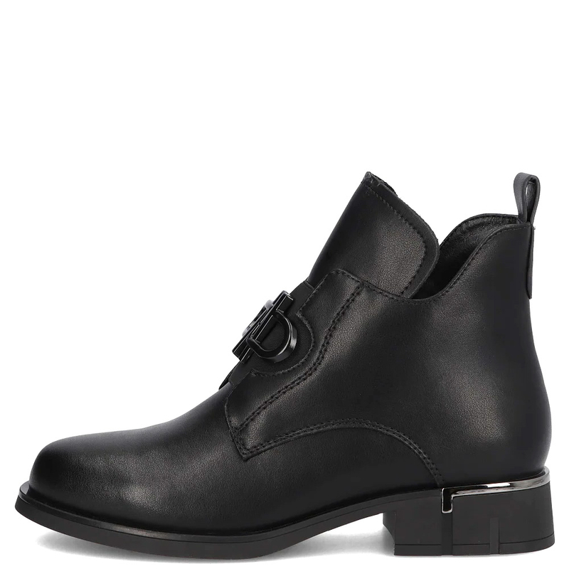 Filippo Skórzane Botki Damskie Czarne DBT7191-26-BK