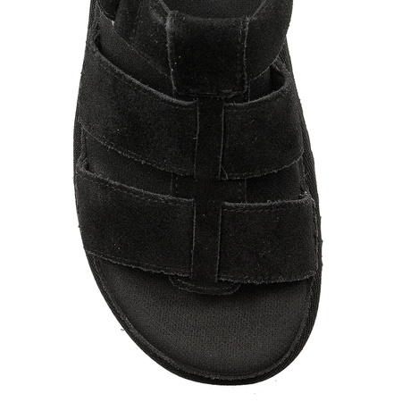 UGG Sandały Damskie Skórzane Strap Black