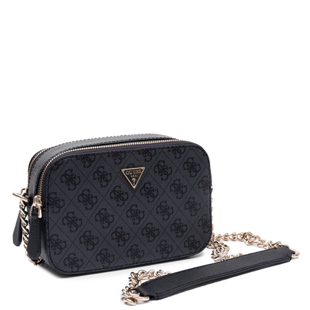 Guess Elegant Monogram Crossbody Bag Camera Style Black HWBG9672140-COAL