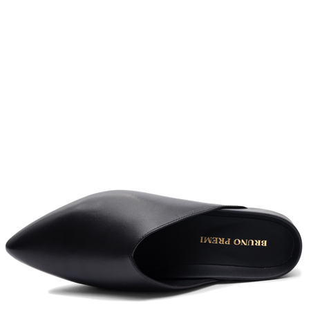 Bruno Premi Elegant Leather Mules Black BN1601XBPRNAPBLAC