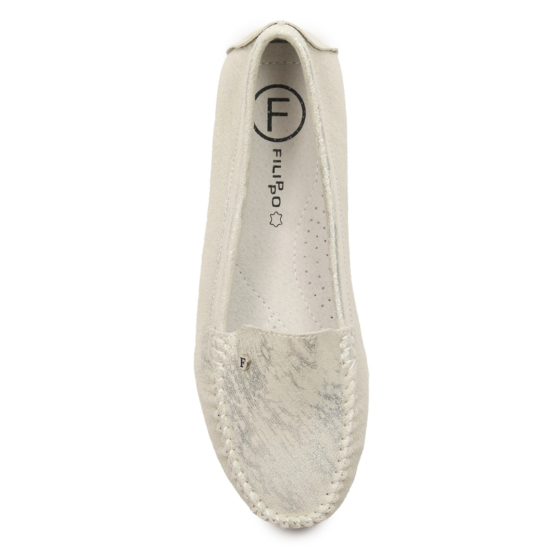 Filippo Women's Moccasins Leather Gold