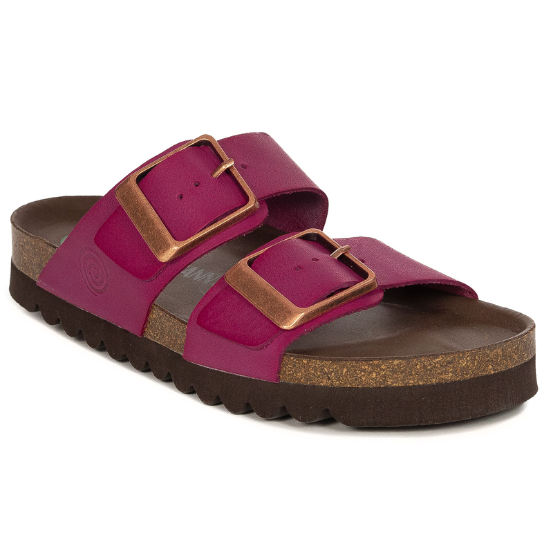 Dr. Brinkmann Leather Anatomical Women's Clogs Pink 700686-43
