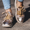 Maciejka 04448-25-00-5 Gold+Beige Flat Shoes