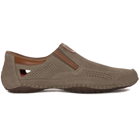 Rieker Men's Brown Slip-on Low Shoes