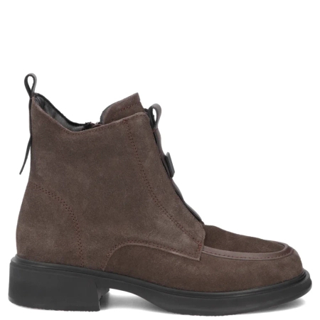 Filippo Suede Leather Ankle Boots Zipped Brown DBT8088-26-D-BR