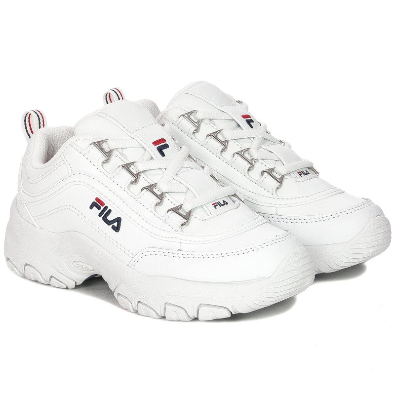 Sneakersy Fila Strada Low Kids White Białe