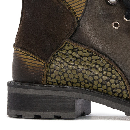 Maciejka 3623A-24/00-5 Olive Lace-up Boots