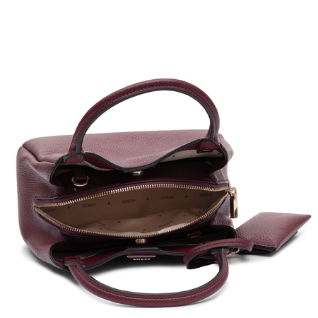 Guess Elegant Classic Women's Handbag with Pouch Burgundy HWBG2306220-BORDO