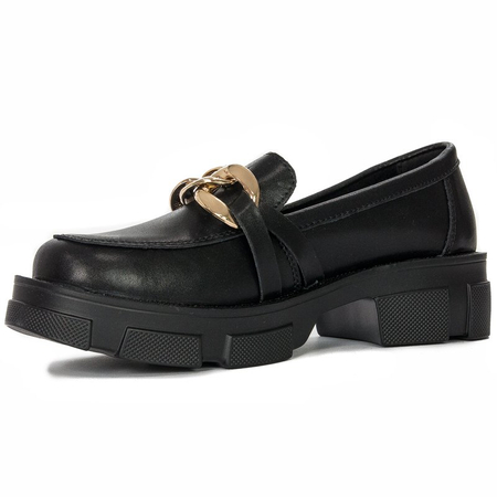 Półbuty Filippo DP3221-22 BK Black Czarne