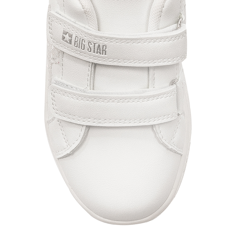Big Star Children's girls' velcro white sneakers