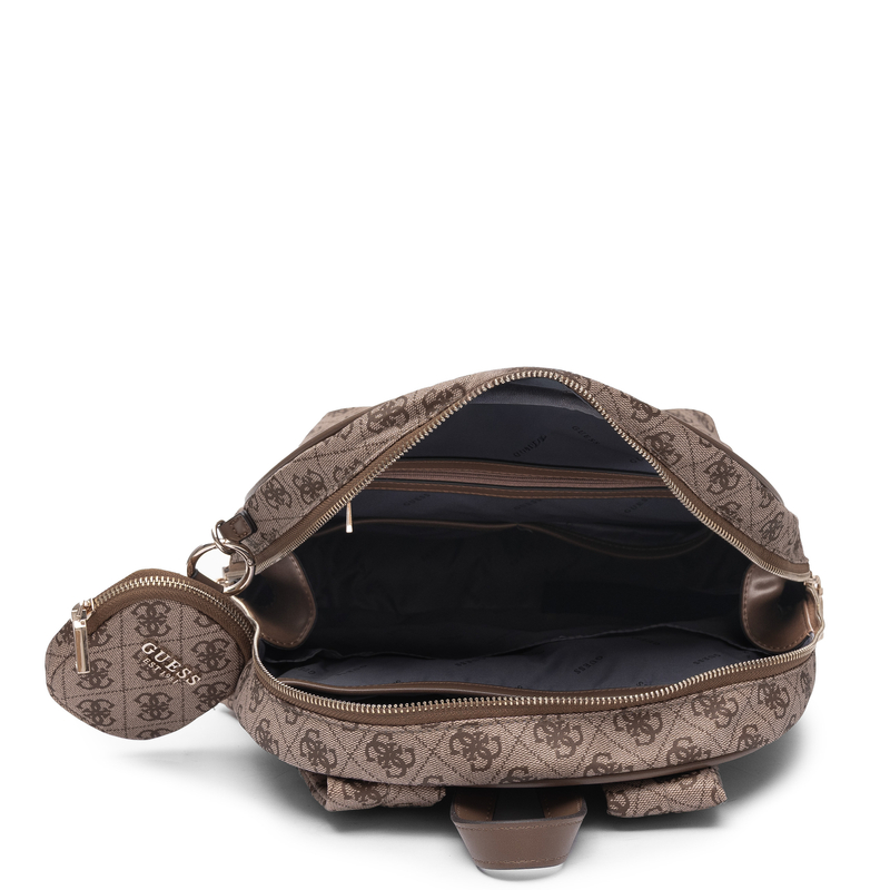 Guess Adrian Logo Plecak Miejski Monogram Beżowy TWNB2168350-CAMEL