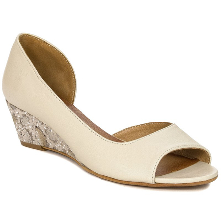 Maciejka 01304-53-00-1 Beige Gold Flat Shoes