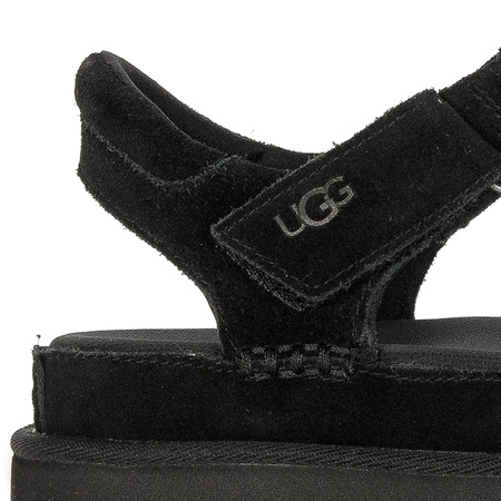 UGG Women's Leather Sandals Strap Black