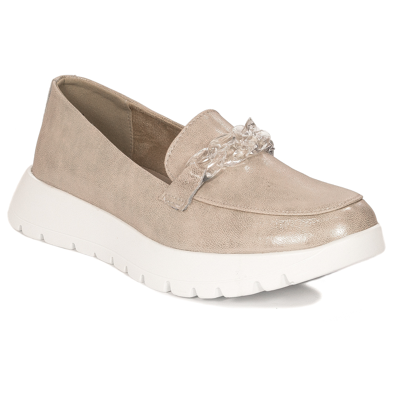 Filippo Women's Moccasins Leather Beige