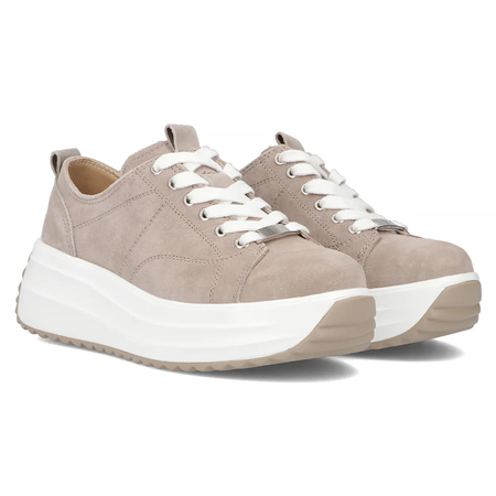 Filippo Leather Beige Low Shoes