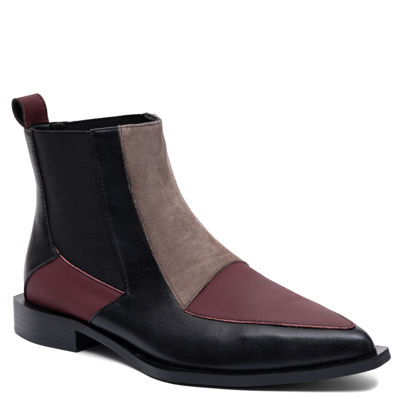 Maciejka Women's Leather Ankle Boots with Zipper Multicolor K7833-01/00-7