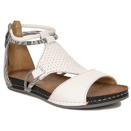 Maciejka Women's White + Grey Sandals