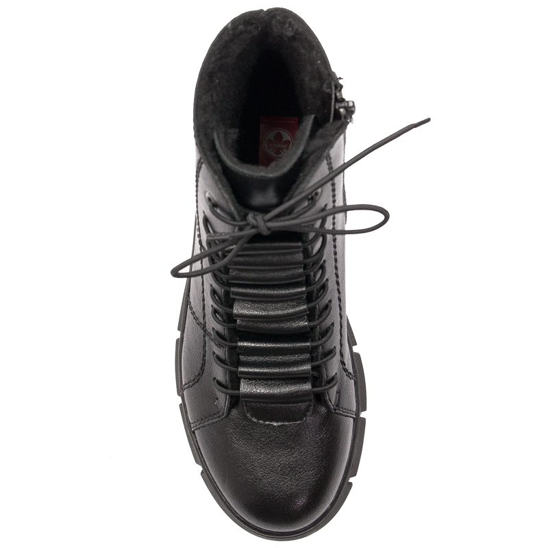 Rieker X3428-00 warned Black Boots