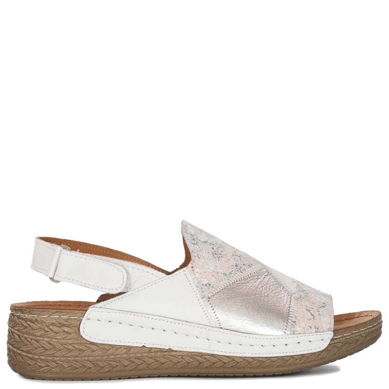 Maciejka Women's Leather White Sandals