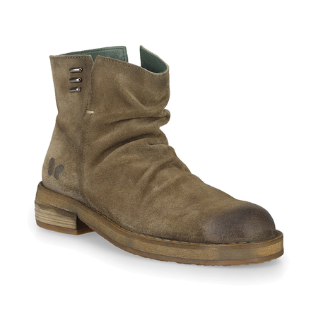 Felmini Women's Leather Ankle Boots Beige