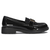 S.Barski Mokasyny damskie Black Patent czarne lakierowane