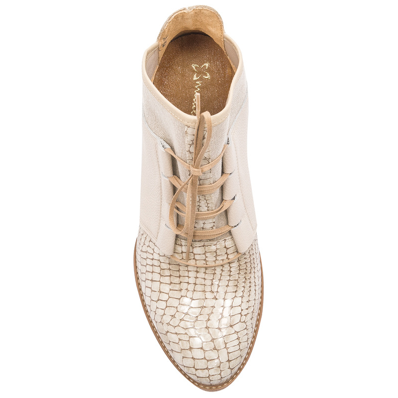 Maciejka 04744-04/00-5 Beige Lace-up Boots