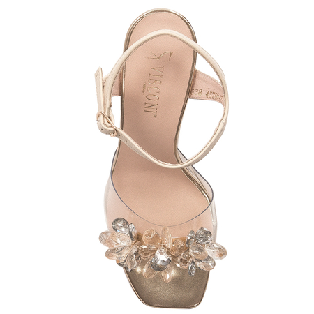 Visconi Women's leather Beige Sandals