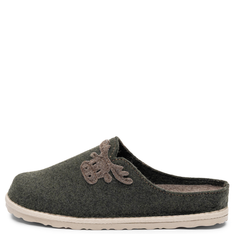 Inblu Warm Felt Slip-On Women's Slippers Green CS000049-TUNDRA